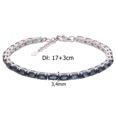 Bransoleta Ag 925 London Topaz NA1674-B-LBT-WP