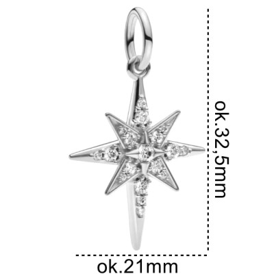 Charms srebrny Ag 925 gwiazda IM0620525CH