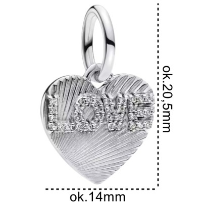 Charms srebrny zawieszka Ag 925 serce IM0680525CH