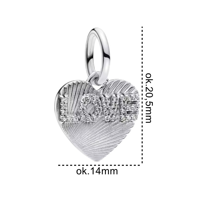 Charms srebrny zawieszka Ag 925 serce IM0680525CH