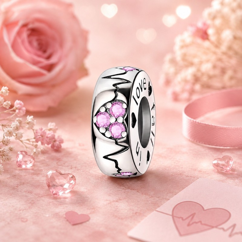 Charms srebrny Ag925 linia życia serce IM0180525CH