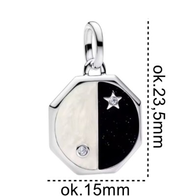 Charms zawieszka Ag 925 yin yang IM2190425CH