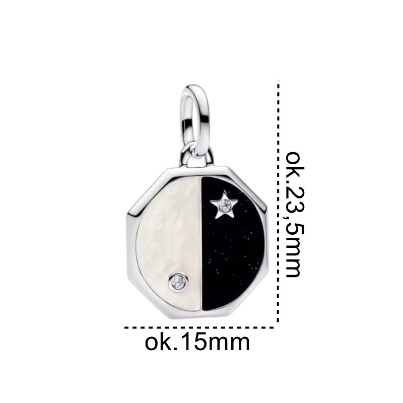 Charms zawieszka Ag 925 yin yang IM2190425CH