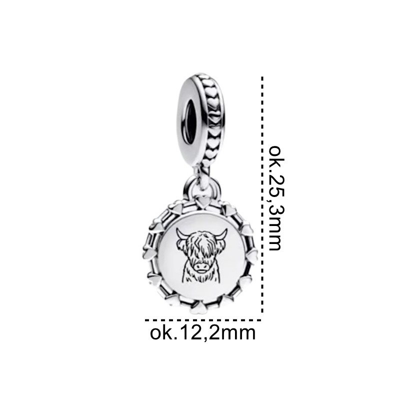 Charms srebrny zawieszka Ag 925 Byk IM2830425CH