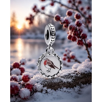 Charms zawieszka Ag 925 ptak rudzik IM2600425CH