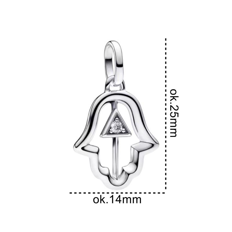 Charms zawieszka Ag 925 dłoń Fatimy IM2270425CH