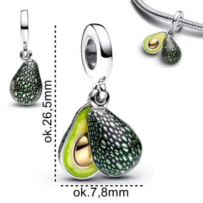Charms zawieszka srebrna Ag925 Awokado IM2880425CH