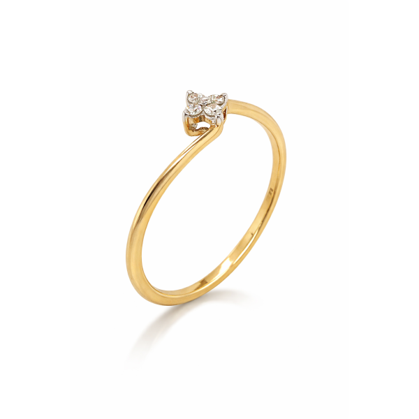 Pierścionek Au 585 z diamentami JKR2Y 0.06ct