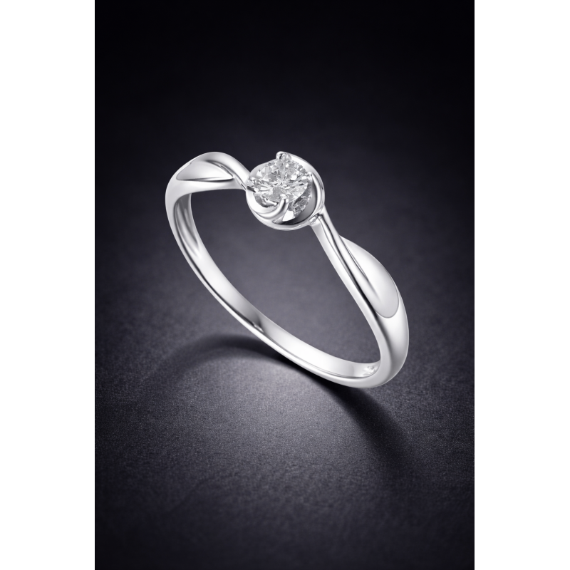 Pierścionek Au 585 z diamentem R38480W