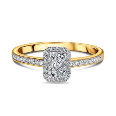 Pierścionek złoty Au 585 z diamentami 0,29ct