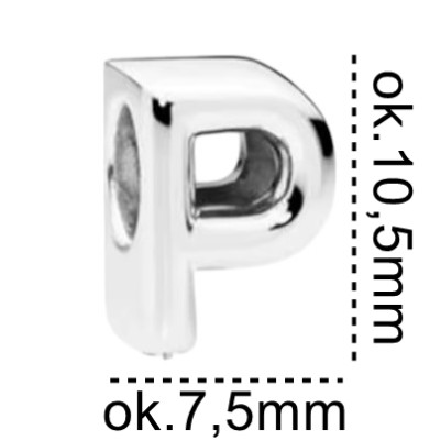 Charms srebrny Ag 925 literka P IM2040425CH