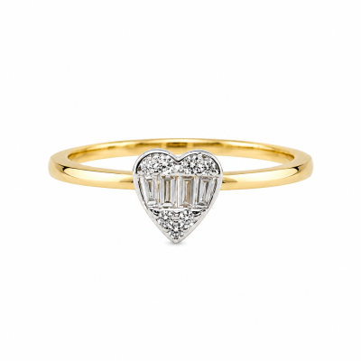 Pierścionek złoty Au 585 z diamentami 0,16ct