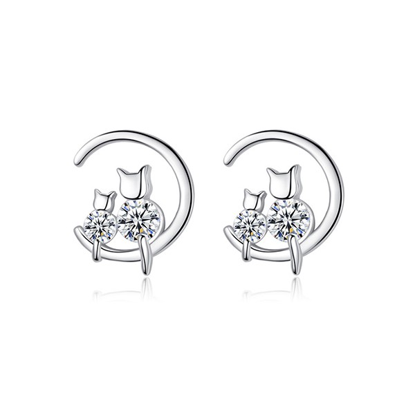 Srebrne kolczyki Ag 925 Kotki IM0080423KS