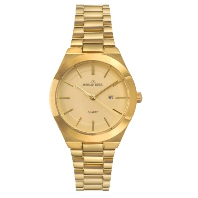 Zegarek damski Jordan Kerr P9013 IPG Gold Dial