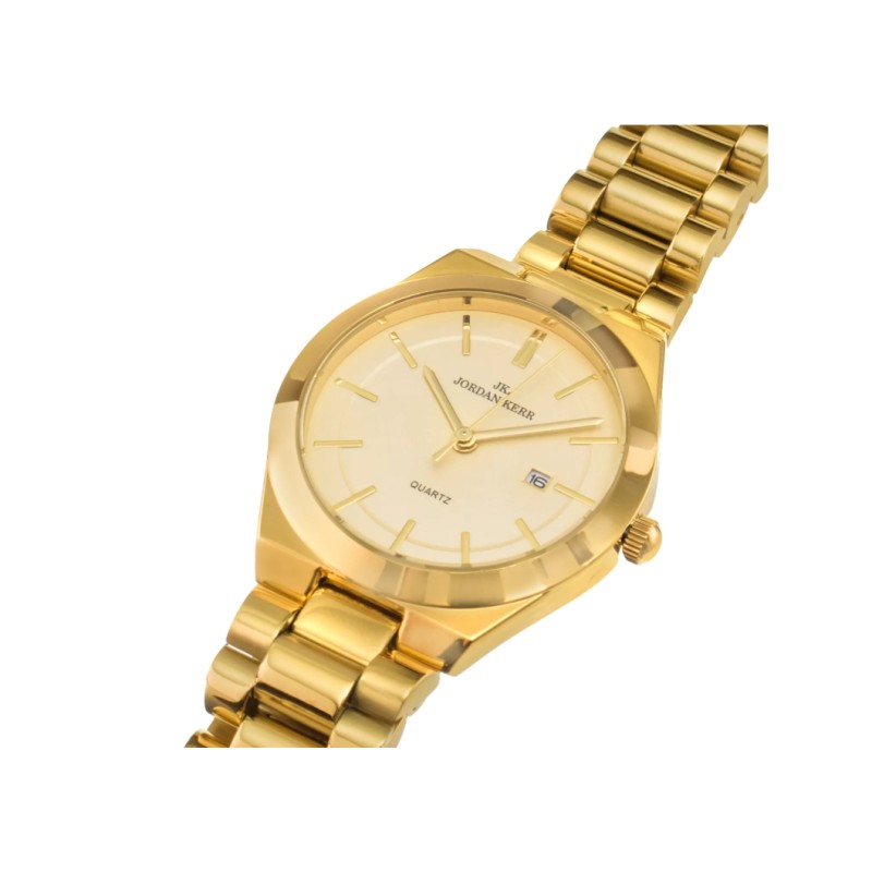 Zegarek damski Jordan Kerr P9013 IPG Gold Dial