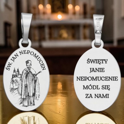 Medalik Ag 925 Św. Jan Nepomucen MDC125R