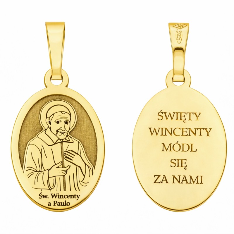 Medalik srebrny Św. Wincenty a Paulo MDC098G
