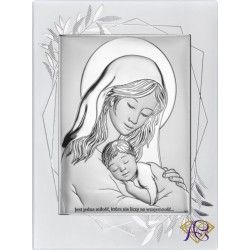 Obrazek Srebrny Matka Boska z dzieciątkiem DS38FO