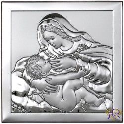 Obrazek srebrny Matka Boska Karmiąca 6429
