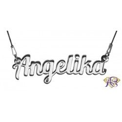 Naszyjnik srebrny rodowany Angelika