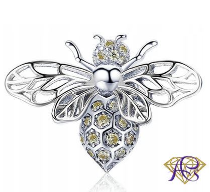 Charms srebrny Ag 925 Rodowany Pszczoła  IM0750423