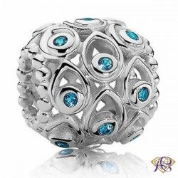 Charms beads srebrny Ag 925 rodowany IM0560123CH