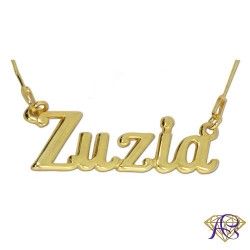 Naszyjnik srebrny z imieniem Zuzia