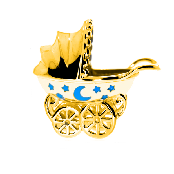 Wózek srebrny Ag 925 Pozłacany W01BG