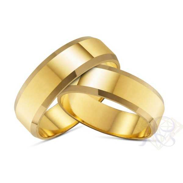 Obrączka złota Au 585 płaska 10002/7mm