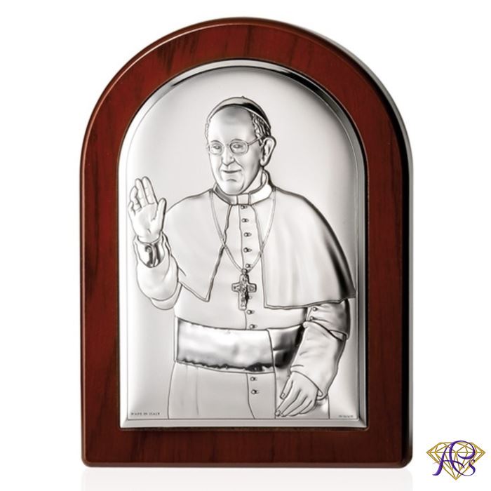 Obrazek srebrny Papież Franciszek 18060/3L