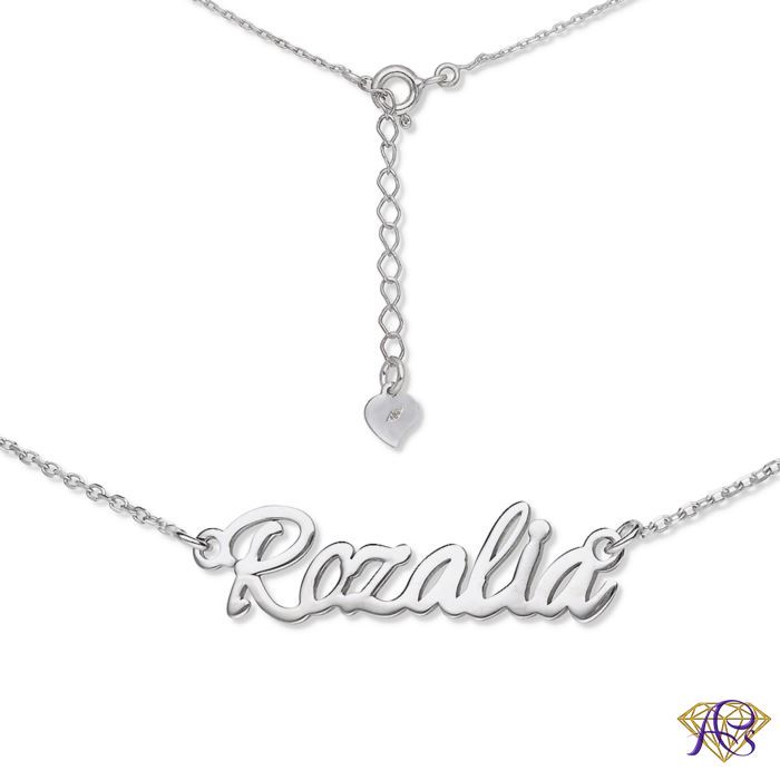 Naszyjnik srebrny imię Rozalia ROZALIA/CEL/R