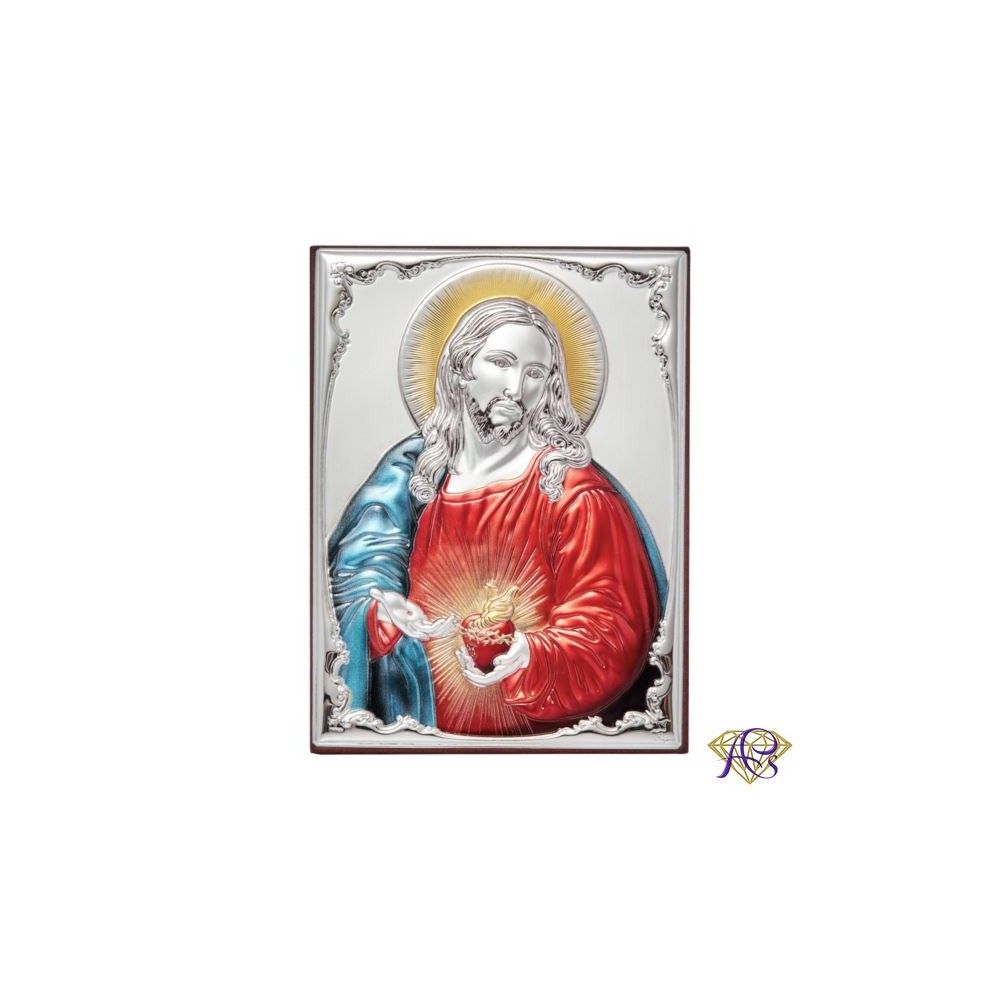 Obrazek srebrny Serce Jezusa 309811D