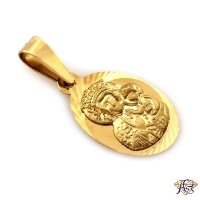 Medalik ze złota Au 585 Matka Boska Częstochowska