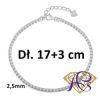 Srebrna bransoleta Ag 925 z cyrkoniami IM3690124BR