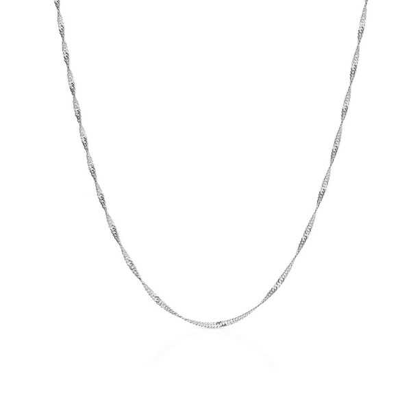 Srebrny łańcuszek Ag 925 Singapur 50 cm SN40
