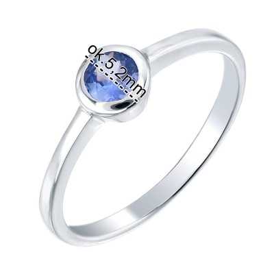 Pierścionek Ag 925 Tanzanit NA1772-R-TA-WP 0,23ct