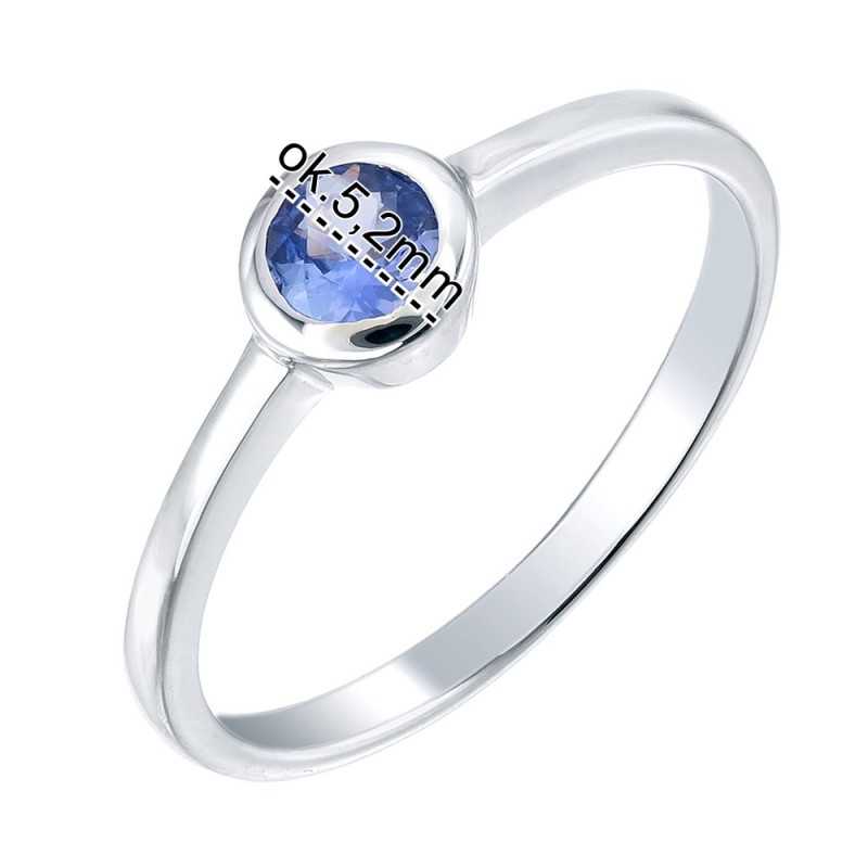 Pierścionek Ag 925 Tanzanit NA1772-R-TA-WP 0,23ct