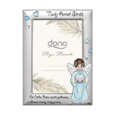 Ramka Aniołek z Serduszkiem Anioł Stróż DS100/13CC
