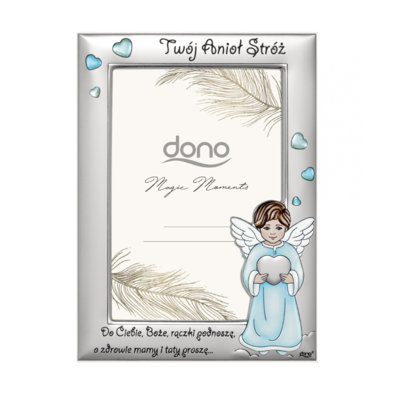 Ramka Aniołek z Serduszkiem Anioł Stróż DS100/13CC
