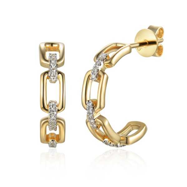 Złote kolczyki z diamentami E79466YS