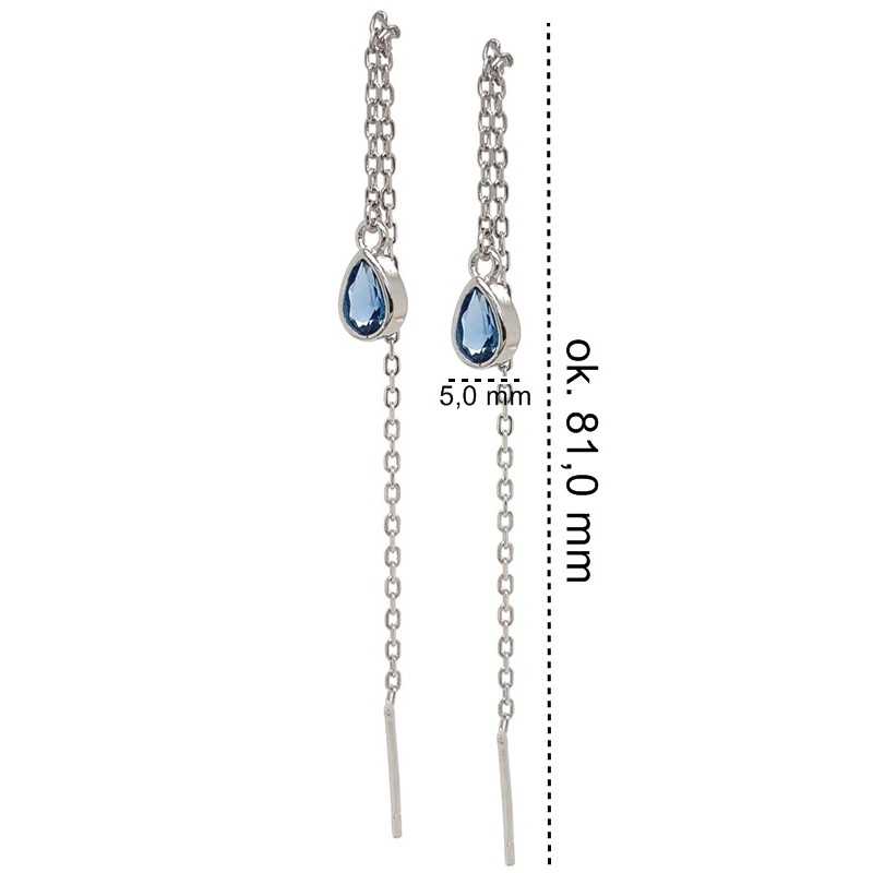 Srebrne kolczyki Ag 925 przeciągane IM0100124ER