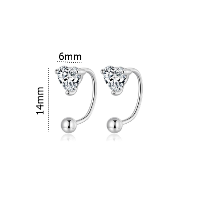 Kolczyki srebrne Ag 925 Serce IM0230424ER