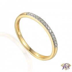 Złoty pierścionek z diamentami R71735Y