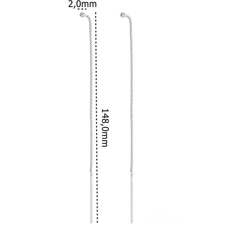 Srebrne kolczyki Ag 925 przeciągane IM0371123DE