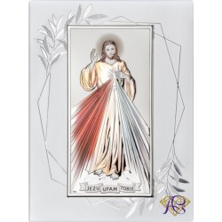 Obrazek srebrny Jezus Miłosierny DS26FO/2C