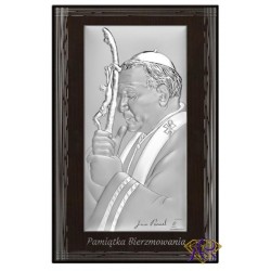 Obrazek srebrny Święty Jan Paweł II 6791W