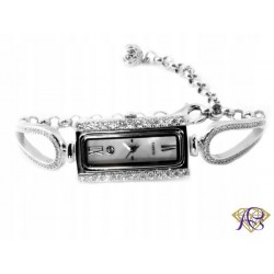 Srebrny zegarek kwarcowy Ag 925 Z0022