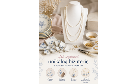 Jak wykonać unikalną biżuterię z porcelanowych talerzy?