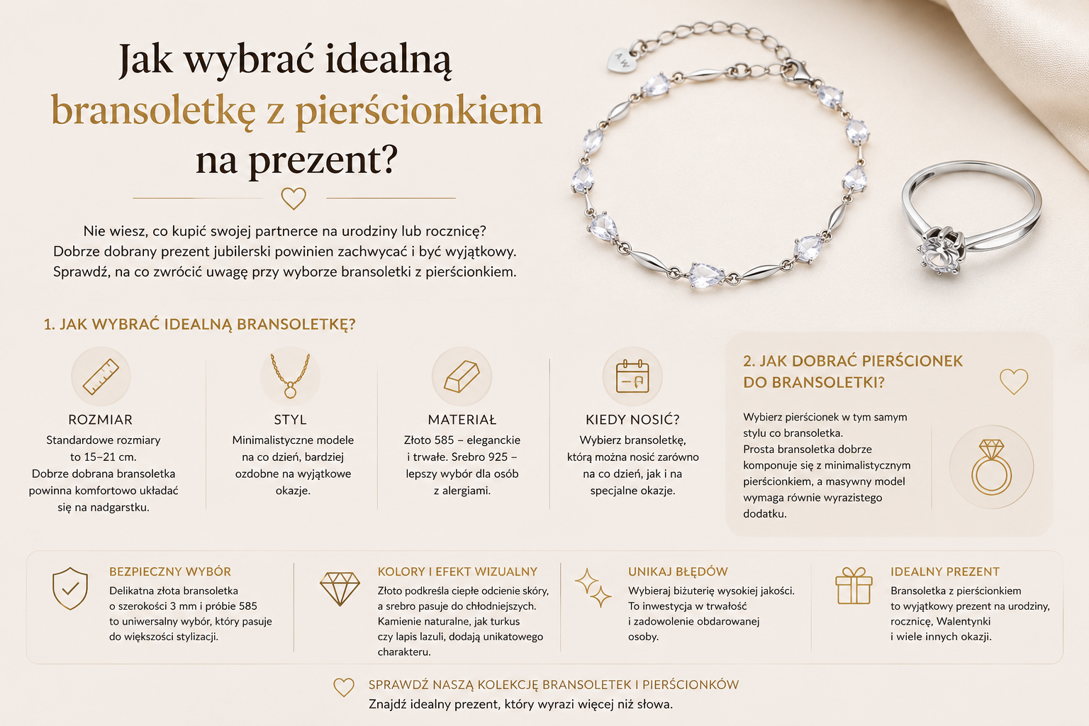 Idealna bransoletka z pierścionkiem - Twój przewodnik na prezent