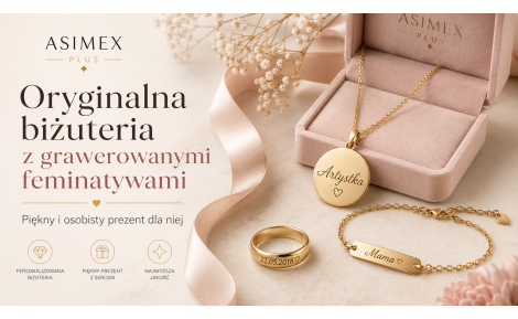 Oryginalna biżuteria z grawerowanymi feminatywami na prezent